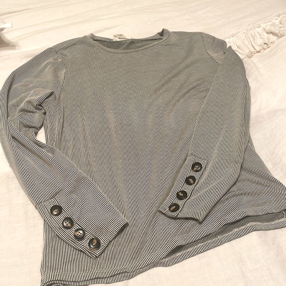 Black and white striped shirt